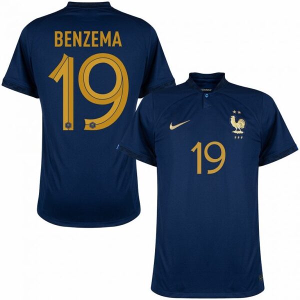 Maillot Benzema Equipe de France Domicile Coupe Du Monde 2022