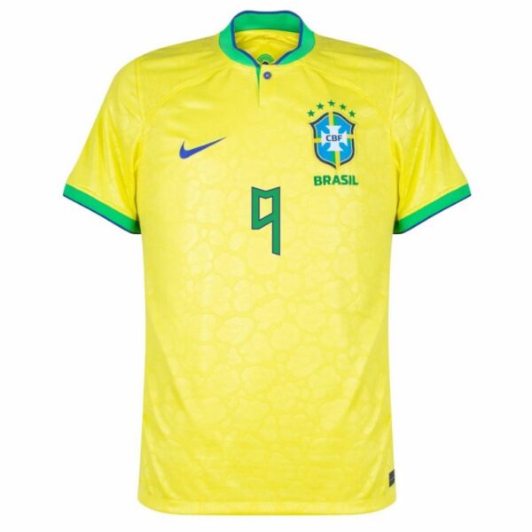 Maillot Gabriel Jesus Brésil Domicile Coupe Du Monde 2022 – Image 3