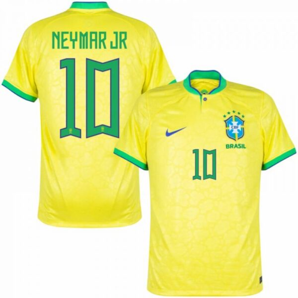 Maillot Neymar Jr Brésil Domicile Coupe Du Monde 2022