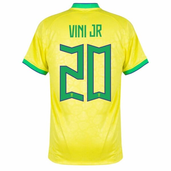 Maillot Vinicius Jr Brésil Domicile Coupe Du Monde 2022 – Image 2