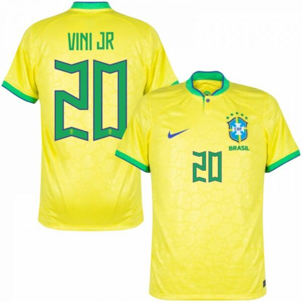 Maillot Vinicius Jr Brésil Domicile Coupe Du Monde 2022