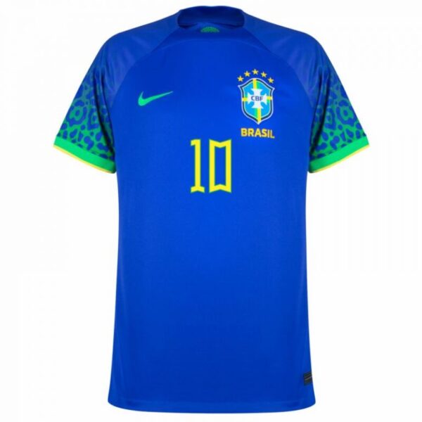 Maillot ENFANT/JUNIOR Neymar Jr Brésil Extérieur Coupe Du Monde 2022 – Image 3