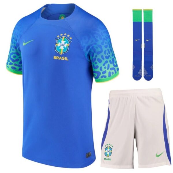 Maillot ENFANT/JUNIOR Brésil Extérieur Coupe Du Monde 2022