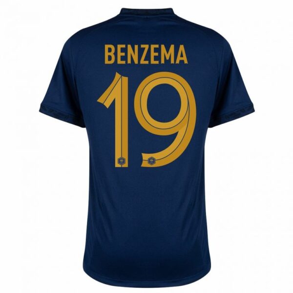 Maillot Benzema ENFANT/JUNIOR Equipe de France Domicile Coupe Du Monde 2022 – Image 2