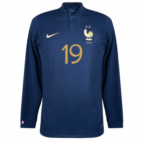 Maillot Benzema Manches Longues Equipe de France Domicile Coupe Du Monde 2022 – Image 3