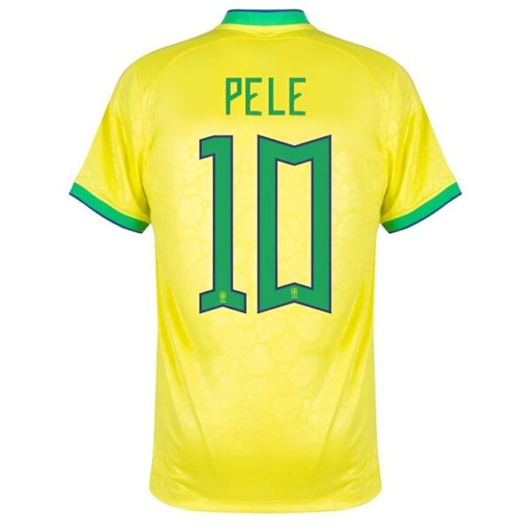 Maillot Hommage Pelé Brésil Domicile Coupe Du Monde 2022 – Image 2