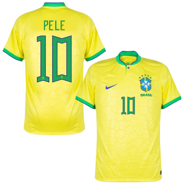 Maillot Hommage Pelé Brésil Domicile Coupe Du Monde 2022