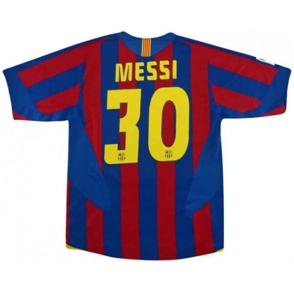 Maillot Vintage Messi Barcelone Domicile 2005-2006