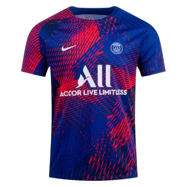 Maillot Prématch PSG Bleu/Rouge 2022-2023