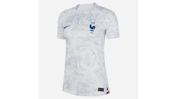 Maillot Femme France Extérieur Euro 2022 Blanc