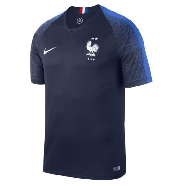 Maillot Equipe de France Domicile 2 étoiles 2018-2019 Bleu