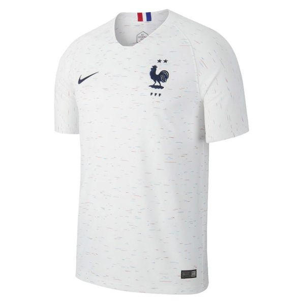 Maillot Equipe de France Extérieur 2 étoiles 2018-2019 Blanc