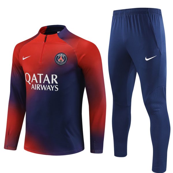 Survêtement ENFANT/JUNIOR PSG 2023-2024 - Rouge/Bleu Marine