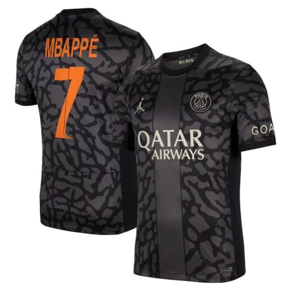 Maillot Mbappé PSG Third Ligue des Champions 2023-2024