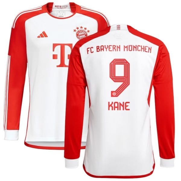 Maillot Manches Longues Harry Kane FC Bayern Munich Domicile 2023-2024