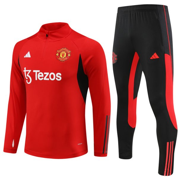 Survêtement ENFANT/JUNIOR Manchester United 2023-2024 - Rouge/Noir