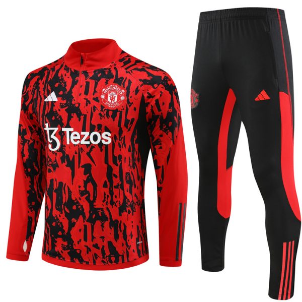 Survêtement ENFANT/JUNIOR Manchester United 2023-2024 - Noir/Rouge