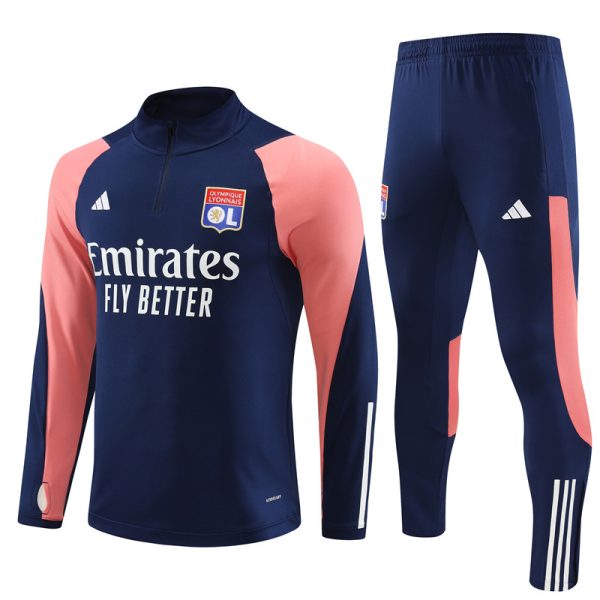 Survêtement ENFANT/JUNIOR OL Olympique Lyonnais 2023-2024 - Bleu/Rose